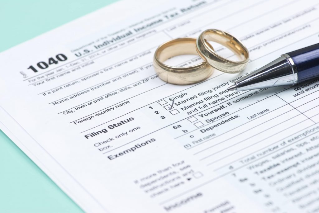 IRS wedding rings form 1040